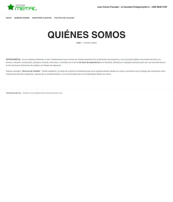 Antes: Quiénes somos